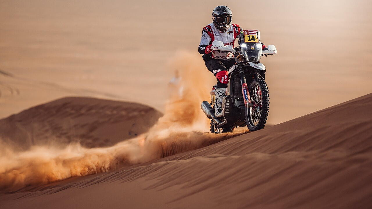 Dakar Rally 2023: Hero Motosports takes two spots in top 10 of Stage 12