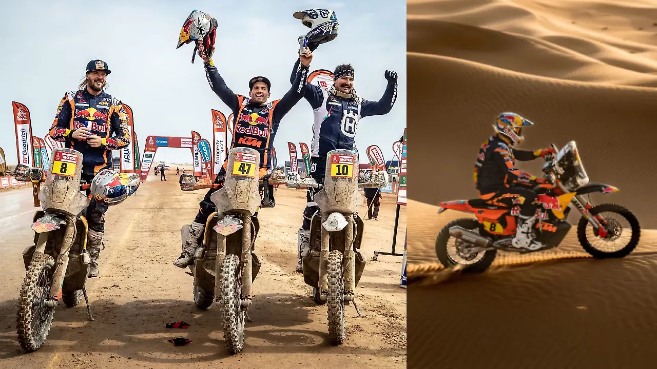 Kevin Benavides of Red Bull KTM Factory Racing team wins Dakar Rally 2023 Kevin Benavides of Red Bull KTM Factory Racing team wins Dakar Rally 2023