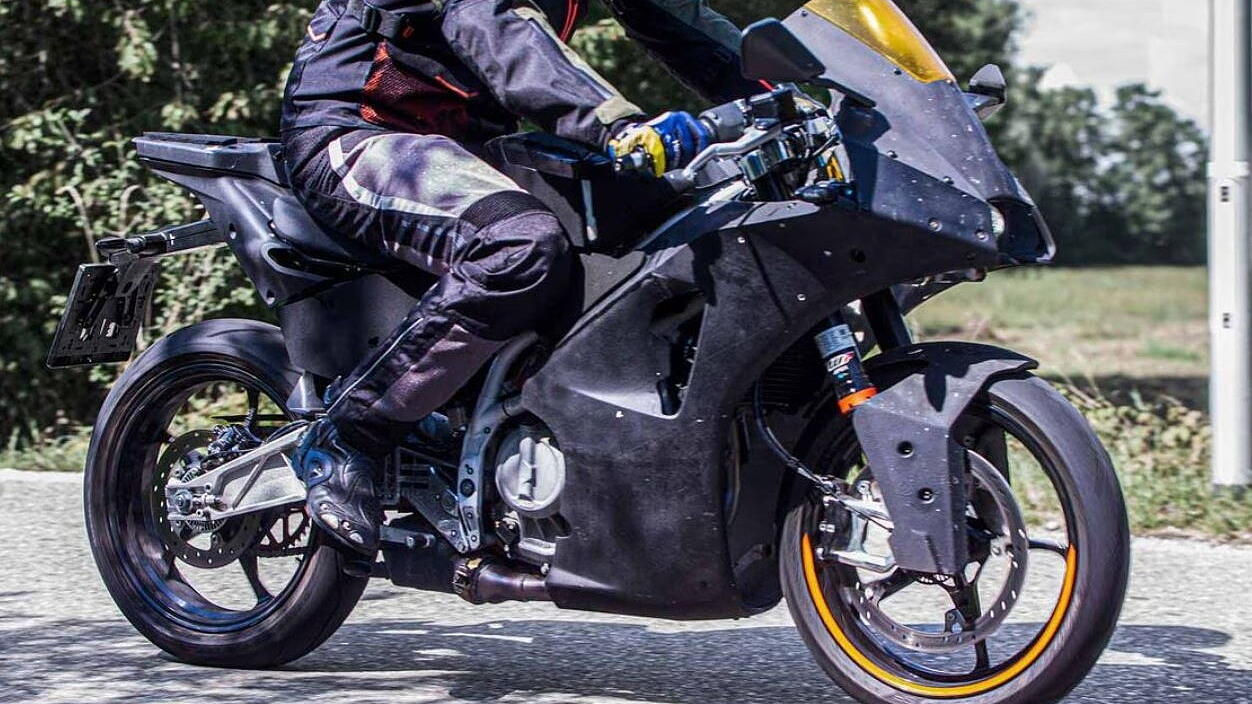 2024 KTM RC 125 spied testing with engine and design updates
