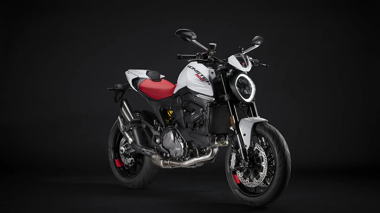 India-bound 2024 Ducati Monster gets new Iceberg White livery ...