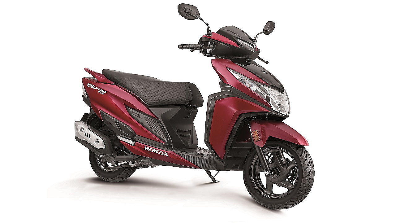 Dio scooty red sale colour