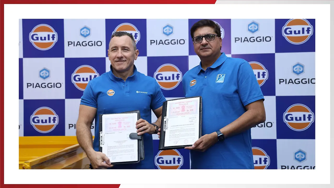 Gulf Oil & Piaggio India Extend Partnership mobility outlook Gulf Oil & Piaggio India Extend Partnership mobility outlook