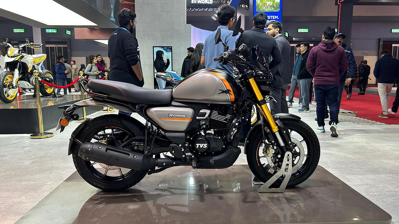 New TVS Ronin unveiled at Bharat Mobility Show 2025; launch soon - BikeWale