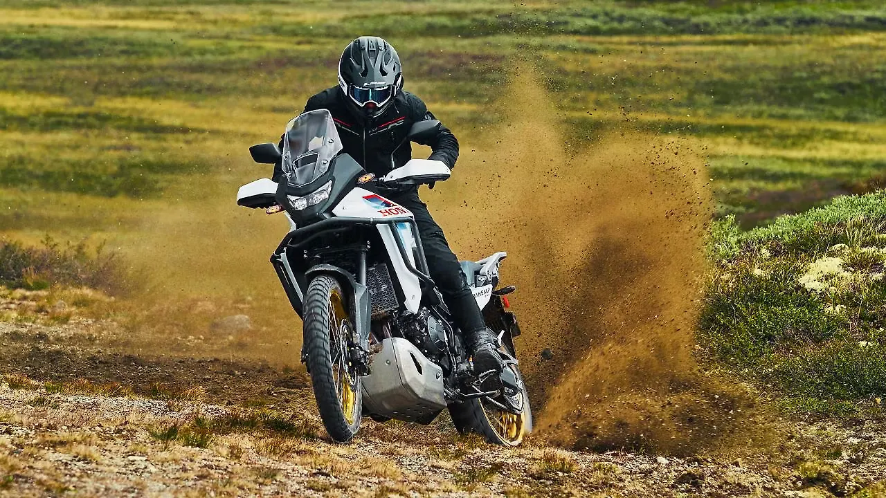 Honda Transalp XL750 Riding