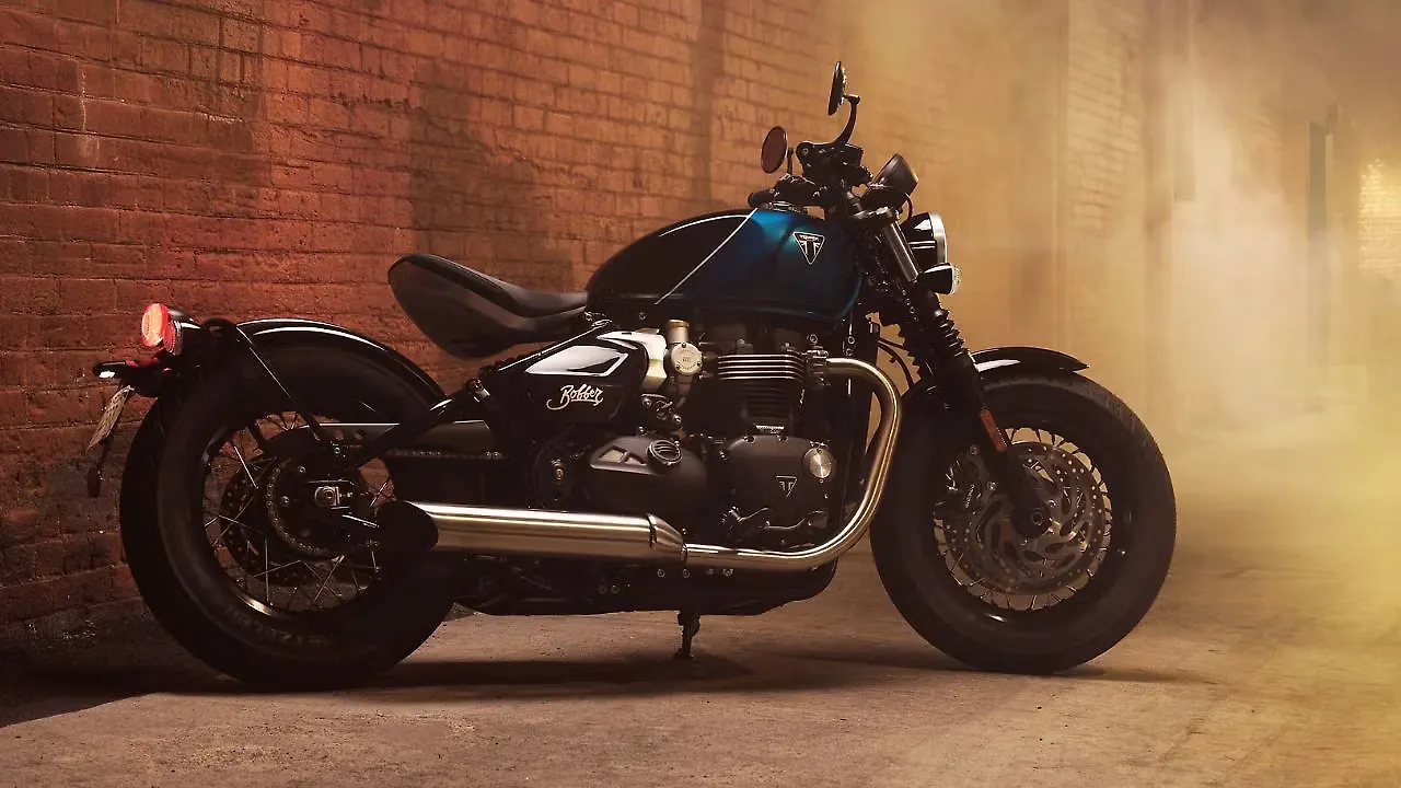 Triumph Bonneville Bobber Right Rear Three Quarter
