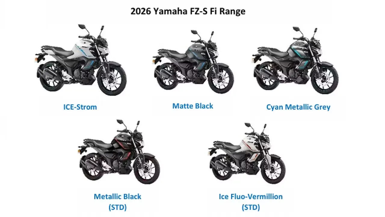 Yamaha FZS FI V4 Right Front Three Quarter