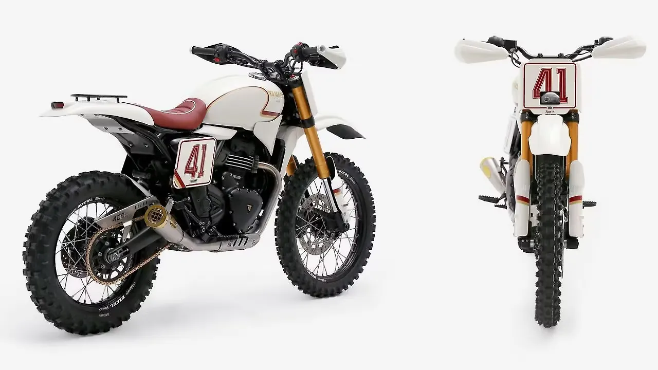 Triumph Scrambler 400 XC Right Rear Three Quarter Triumph Scrambler 400 XC Right Rear Three Quarter