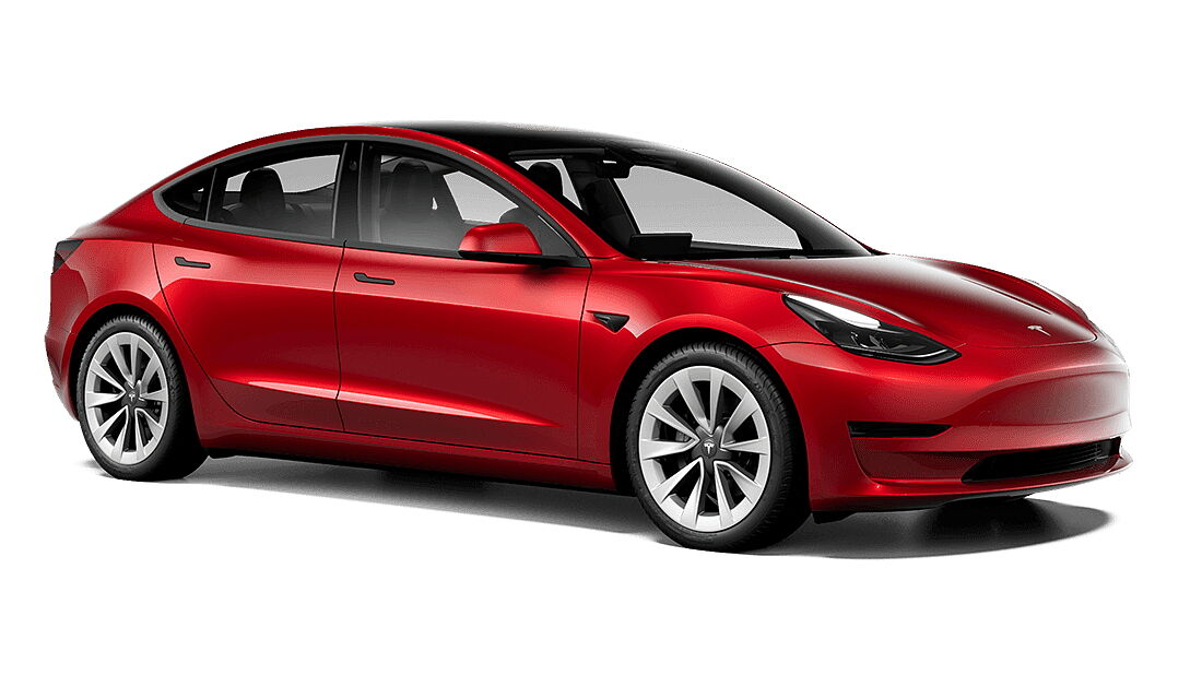 Tesla car on road outlet price