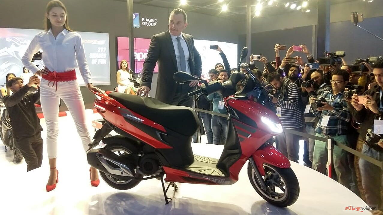 Auto Expo 2020: Aprilia unveils all-new SXR 160 maxi scooter; launching by Q3 2020