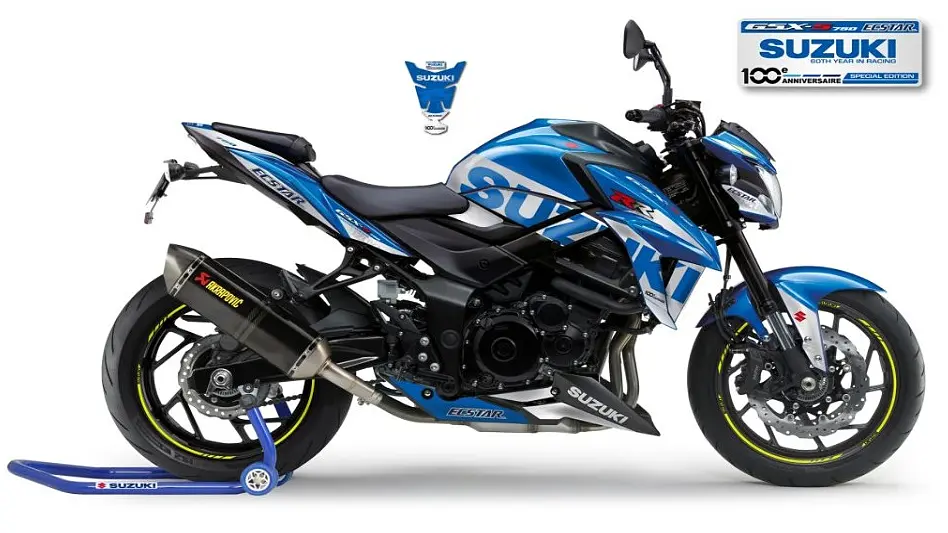 suzuki gsx s750 motogp replica revealed bikewale suzuki gsx s750 motogp replica revealed