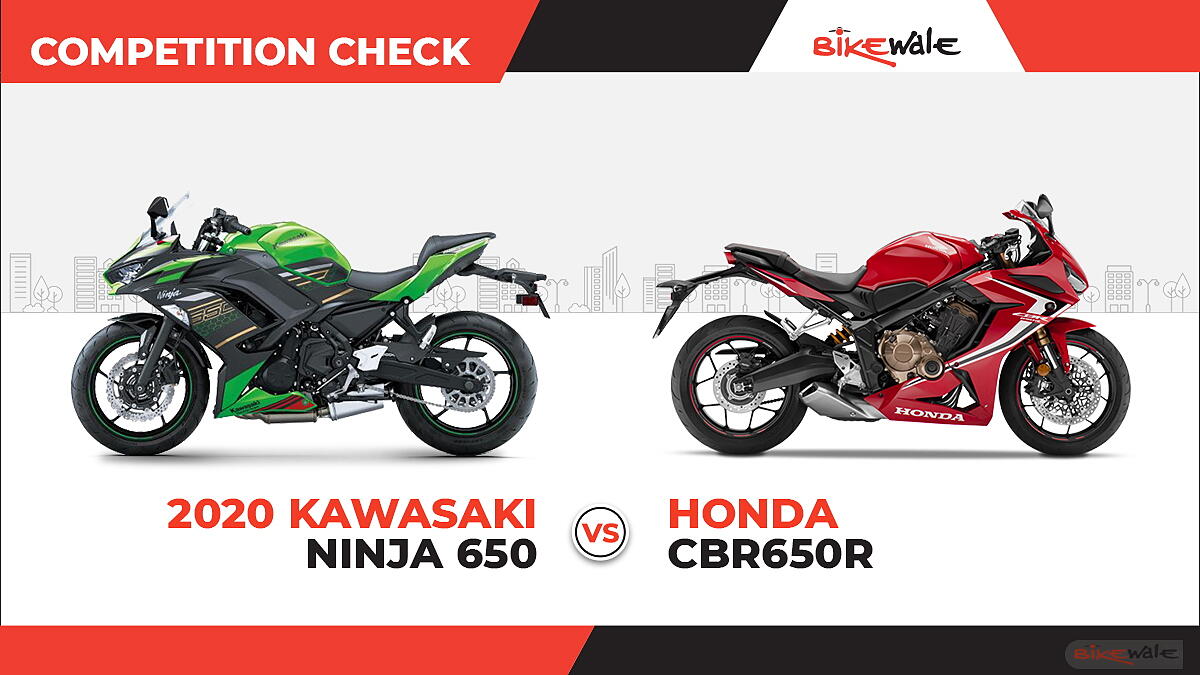 bad tidsskrift erindringer 2020 Kawasaki Ninja 650 vs Honda CBR650R: Competition Check - BikeWale