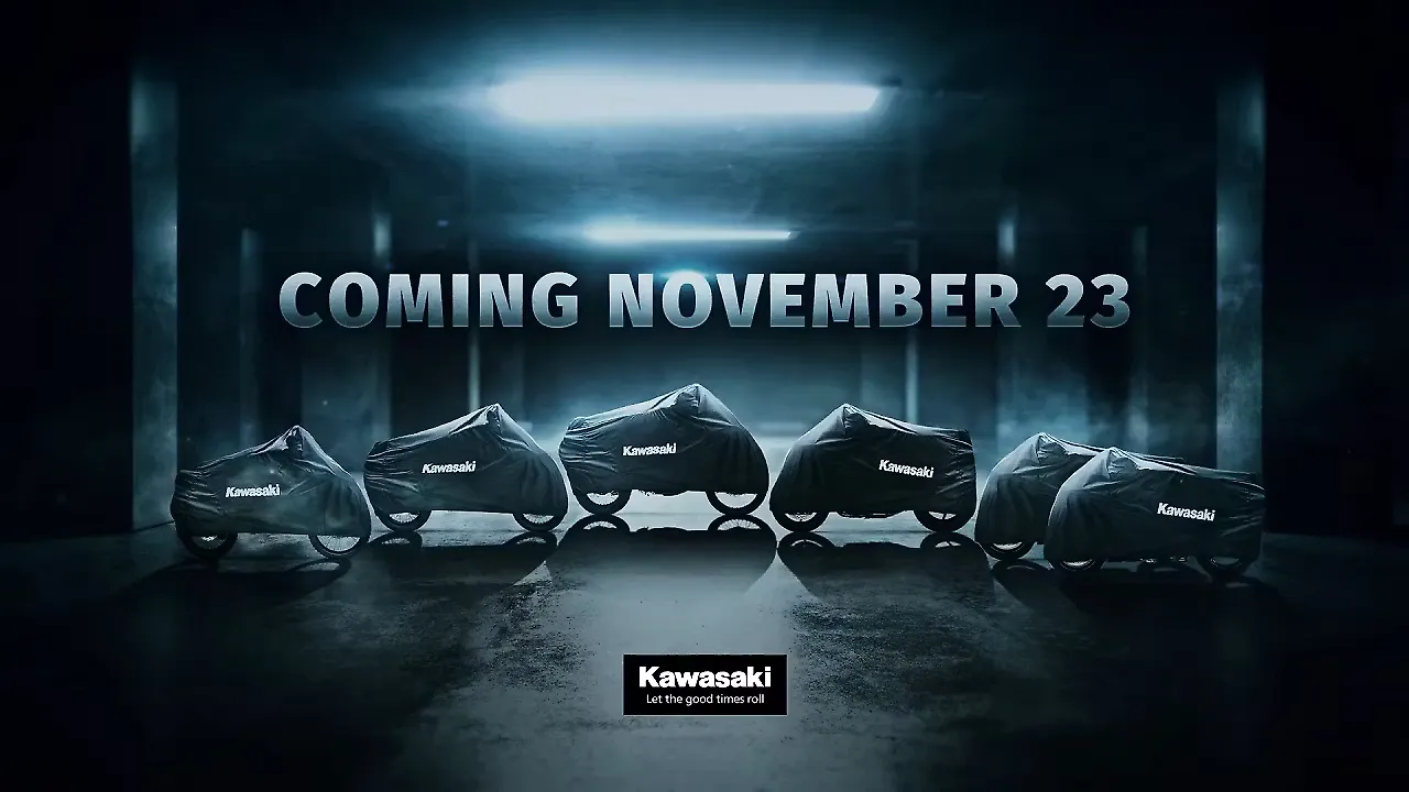Kawasaki to unveil six motorcycles on 23 November Kawasaki to unveil six motorcycles on 23 November