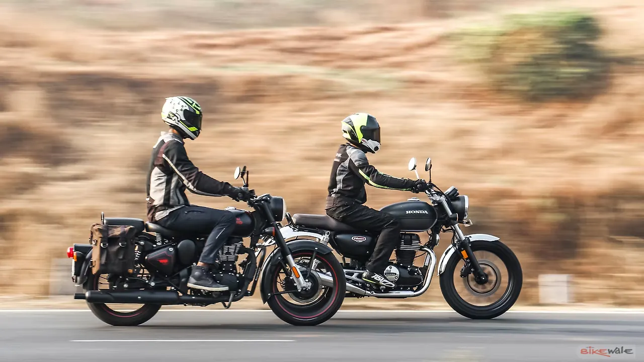 Honda CB350 vs Royal Enfield Classic 350 : Comparison Test Review ...