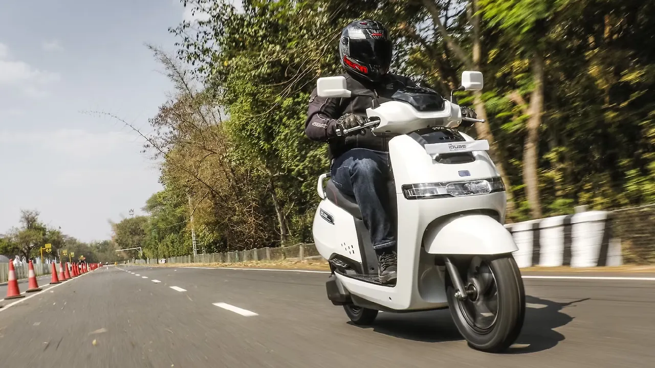 TVS iQube electric scooter launched in Delhi at Rs 1.08 lakh TVS iQube electric scooter launched in Delhi at Rs 1.08 lakh