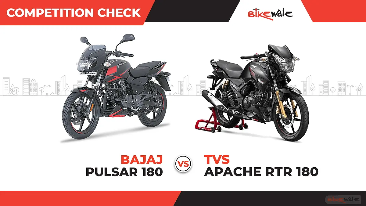 Bajaj Pulsar 180 vs TVS Apache RTR 180: Competition Check Bajaj Pulsar 180 vs TVS Apache RTR 180: Competition Check