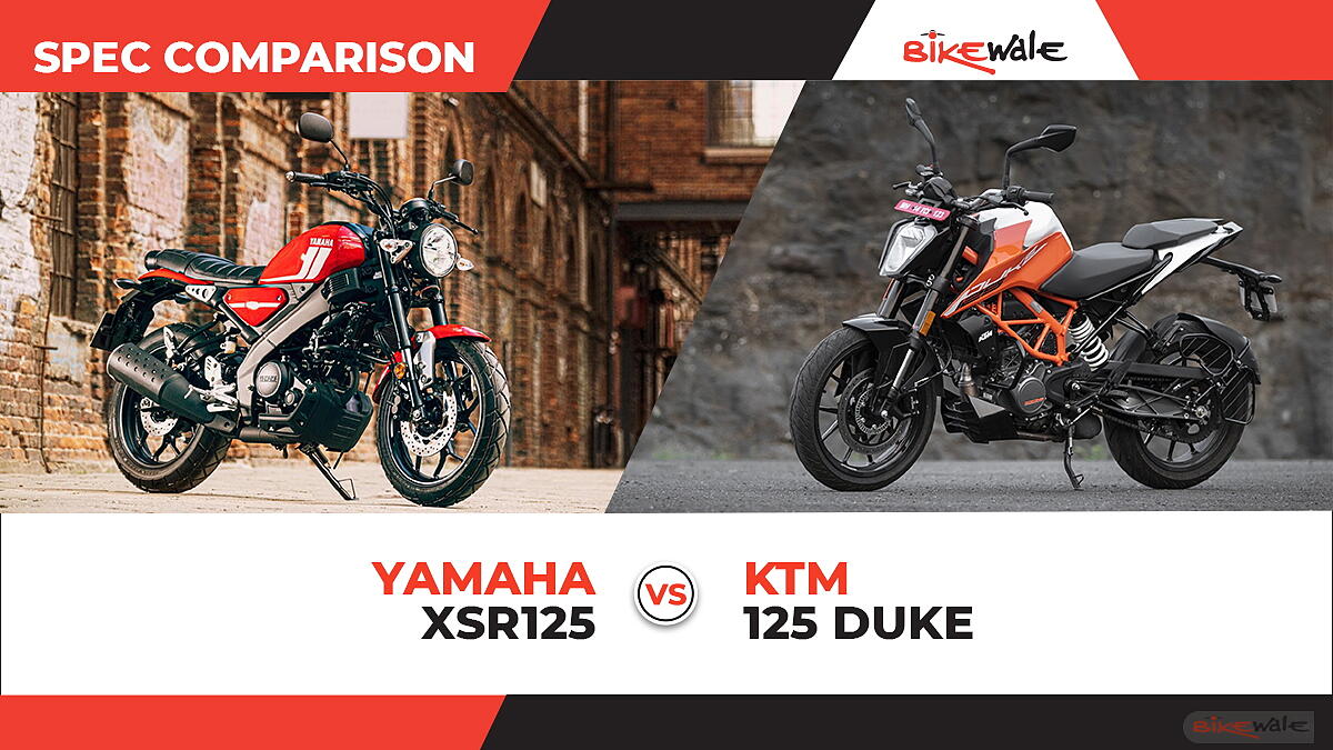Yamaha XSR125 vs KTM 125 Duke: Spec Comparison