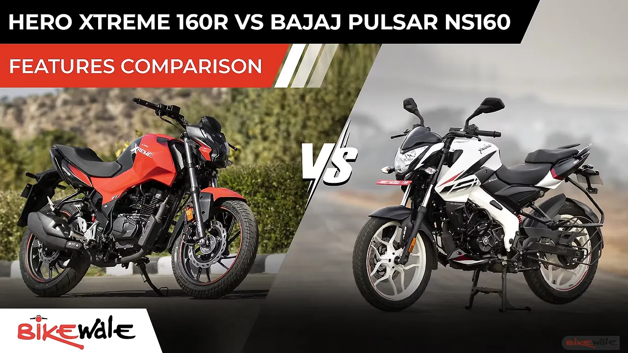 Hero Xtreme 160r Vs Bajaj Pulsar Ns160 Features And Specification Comparison Bikewale