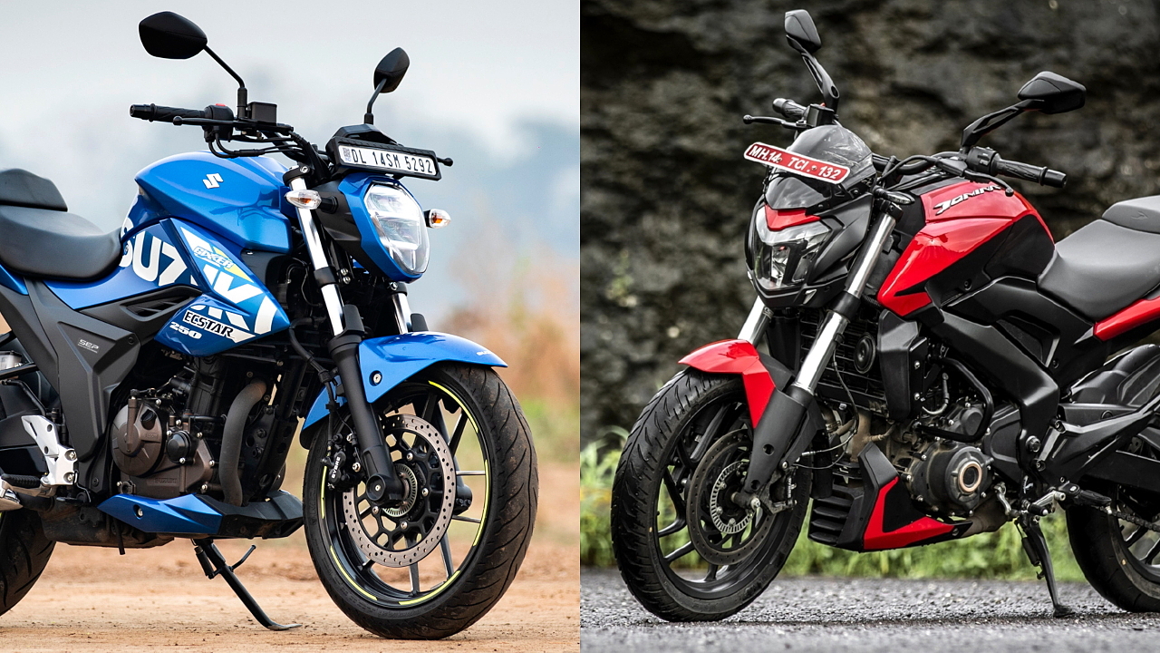 Bajaj Dominar 250 Vs Suzuki Gixxer 250 BS6: Feature Comparison ...