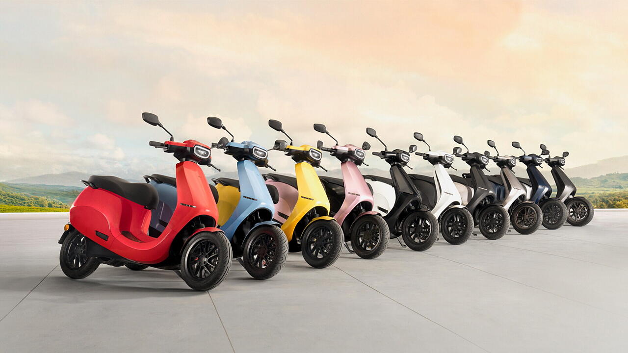 Upcoming Ola Electric scooter to be available in 10 colours - BikeWale