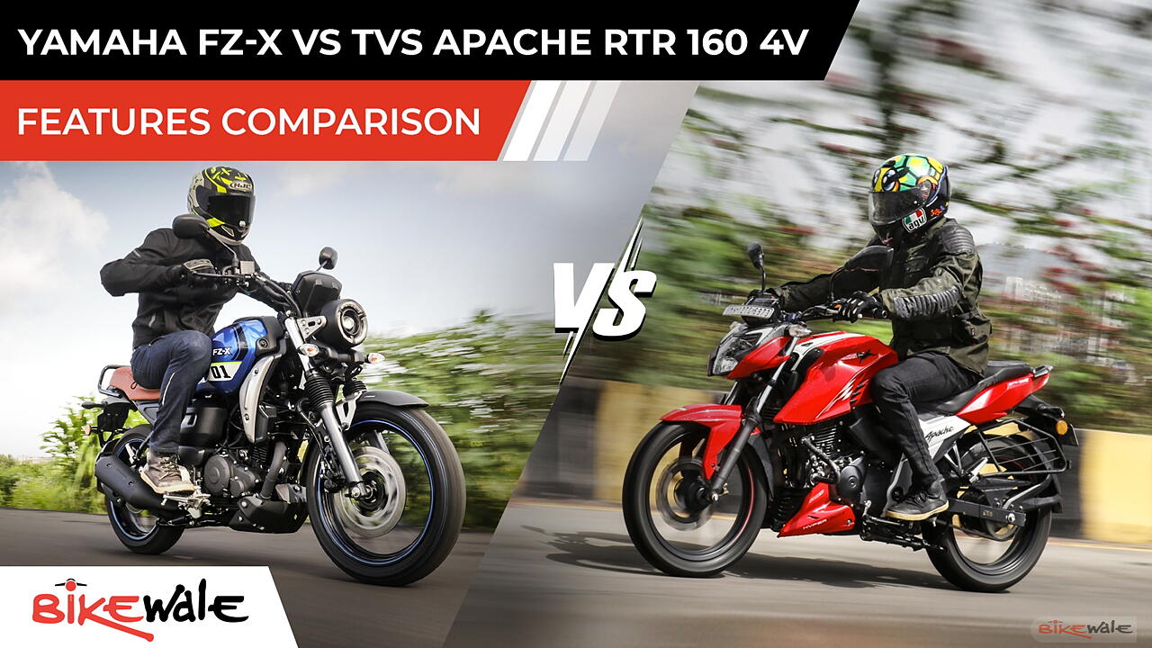 Yamaha FZ X vs TVS Apache RTR 160 4V: Specs and Features Comparison