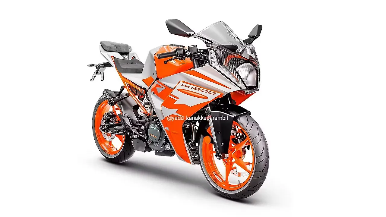 Upcoming KTM RC200 fully revealed through leaked photographs Upcoming KTM RC200 fully revealed through leaked photographs