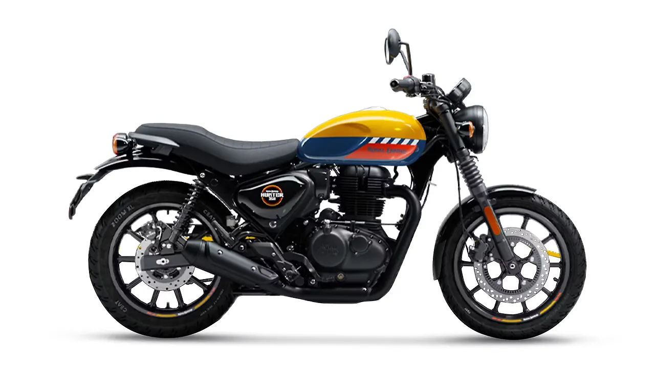 Royal Enfield Hunter 350 Tokyo Black Colour, Hunter 350 Colours in