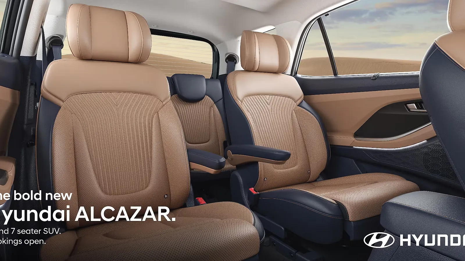 Hyundai Alcazar facelift Rear Seats