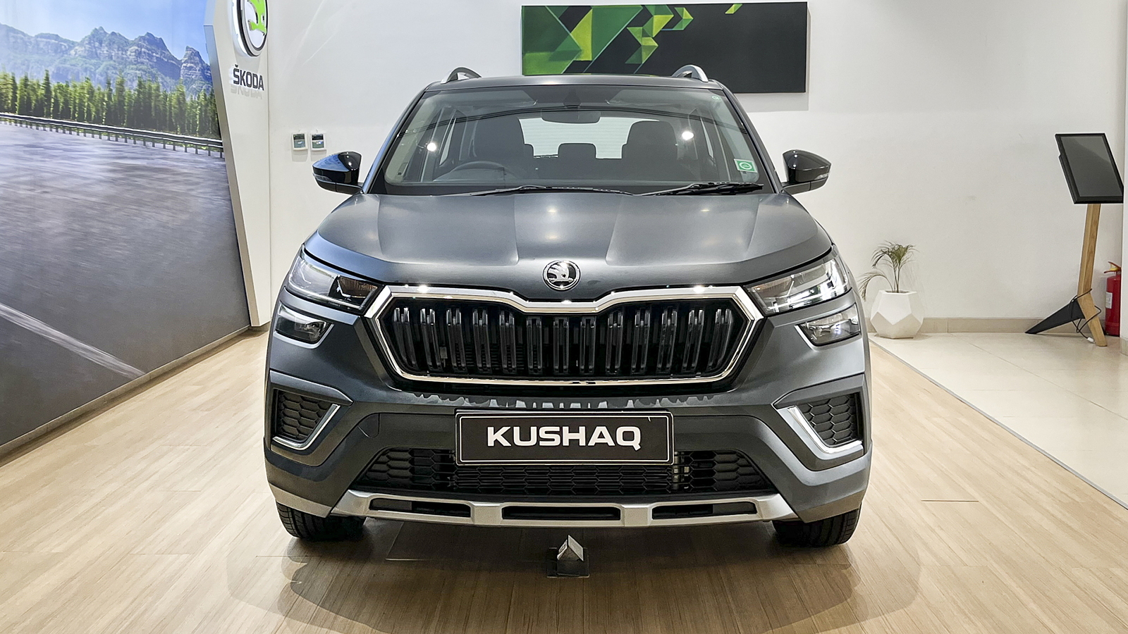 Skoda Kushaq Matte Edition Arrives At Dealerships CarWale   Skoda Kushaq Front View5 