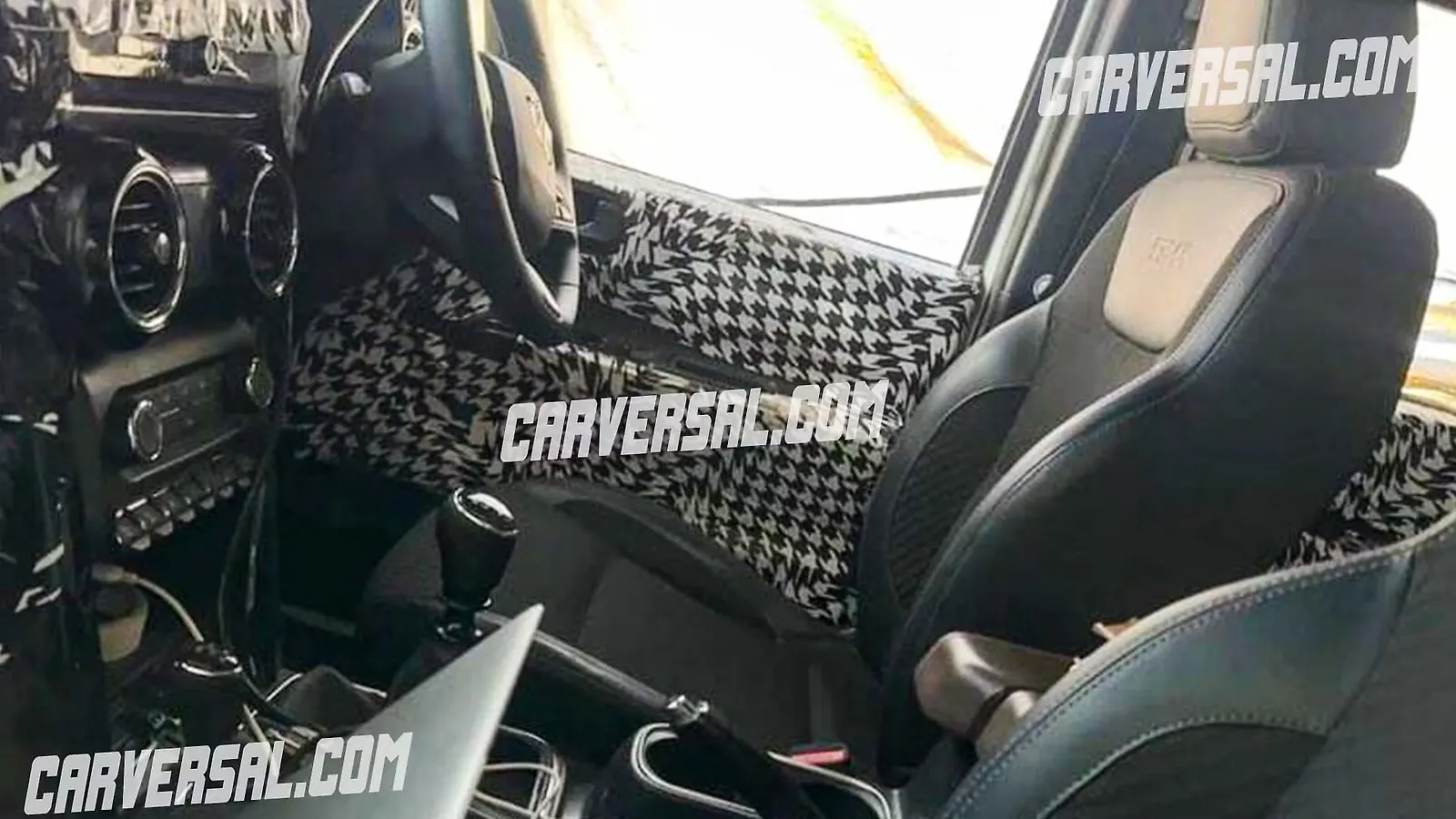 Mahindra Thar fivedoor interior spied again; reveals more details