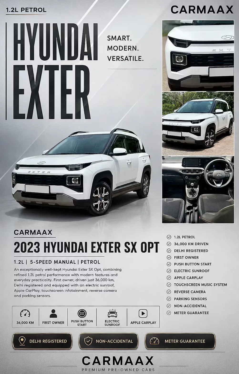 2023 Hyundai Exter SX (O) 1.2 MT 1