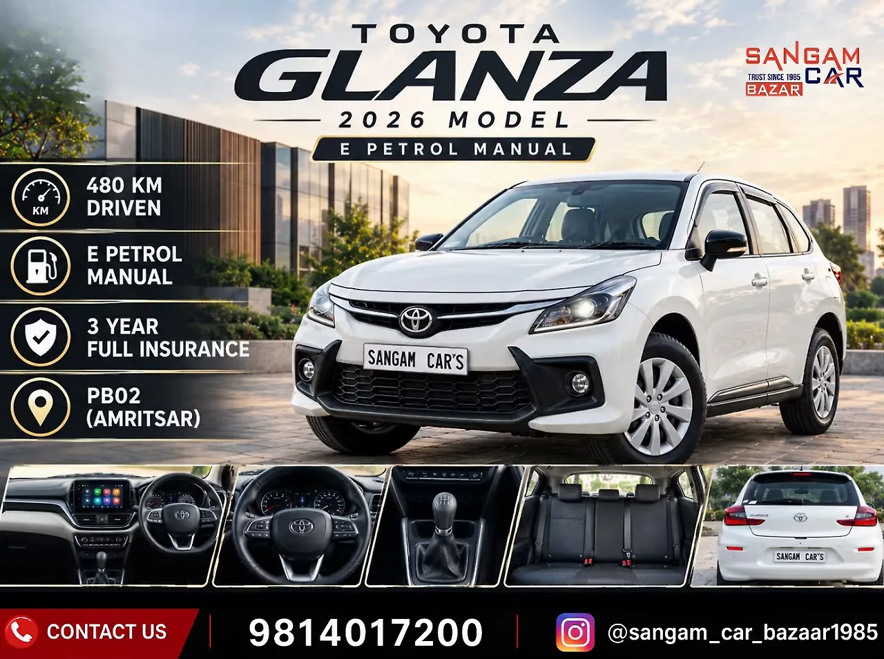 2026 Toyota Glanza G Petrol Manual 1