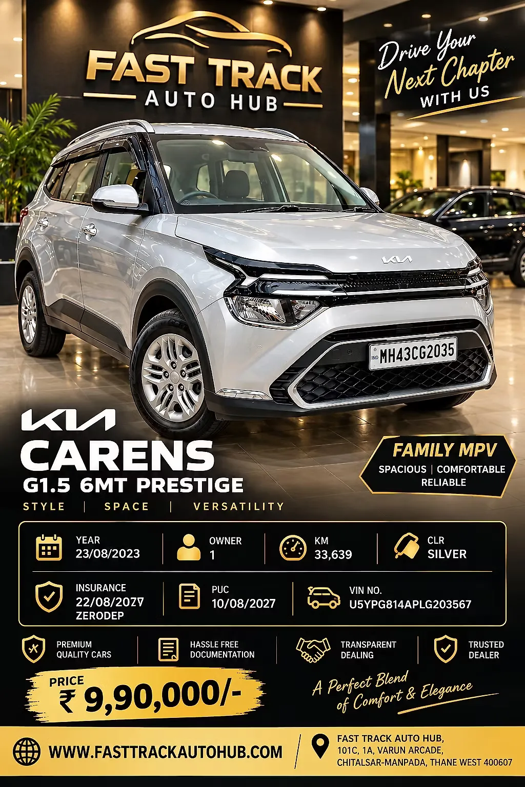2023 Kia Carens Prestige 1.5 Petrol MT 7 STR 1