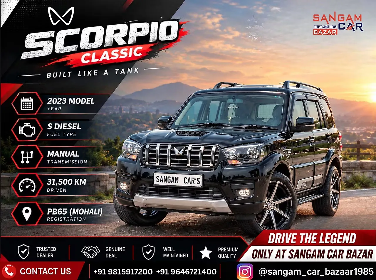 2023 महिंद्रा स्कॉर्पियो S Diesel Turbo Manual 7 STR 1
