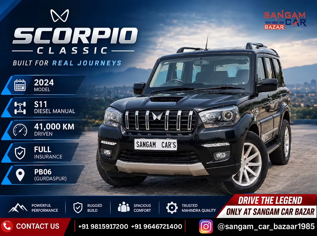 2024 Mahindra Scorpio S11 Diesel Turbo Manual 7 STR 1