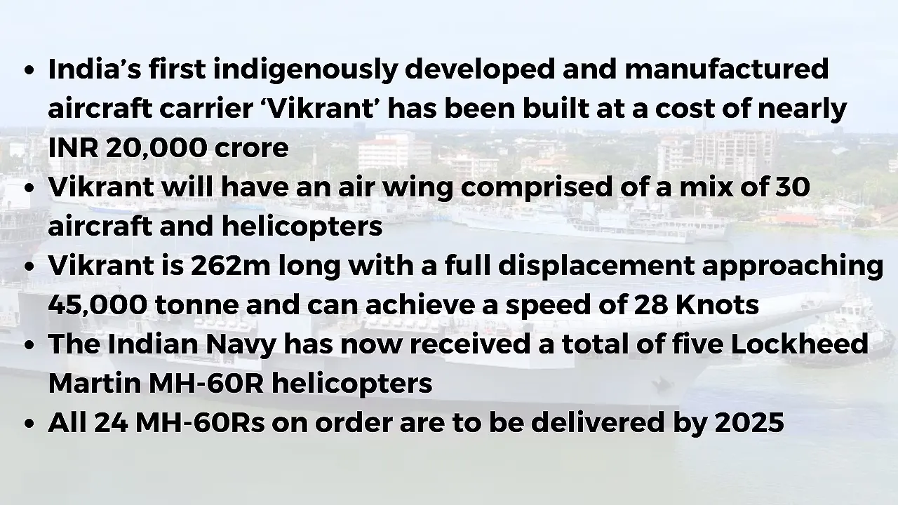 Indigenous Aircraft Carrier & MH-60R Helicopters Indigenous Aircraft Carrier & MH-60R Helicopters