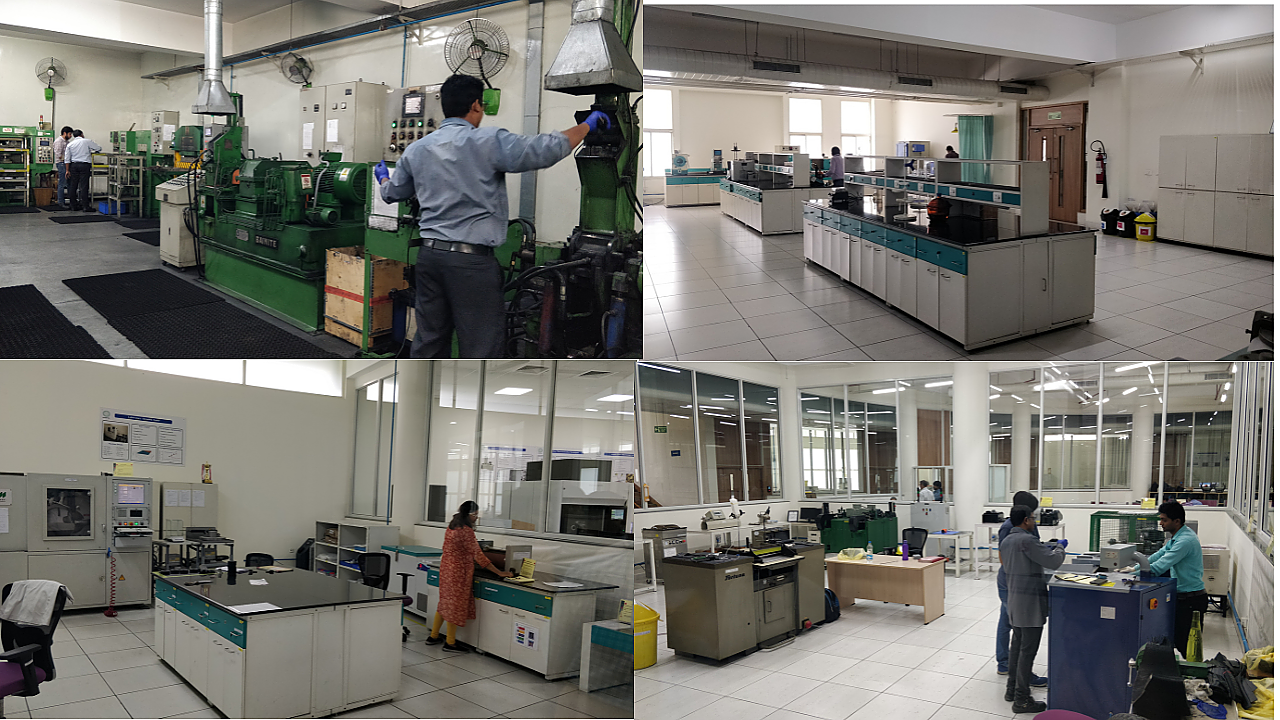 Different labs at JK Tyre
