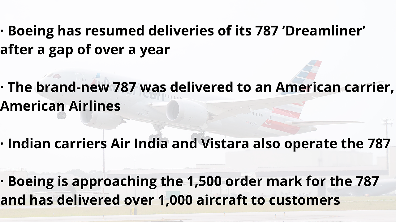Boeing resumes 787 ‘Dreamliner’ widebody jetliner after 15 months
