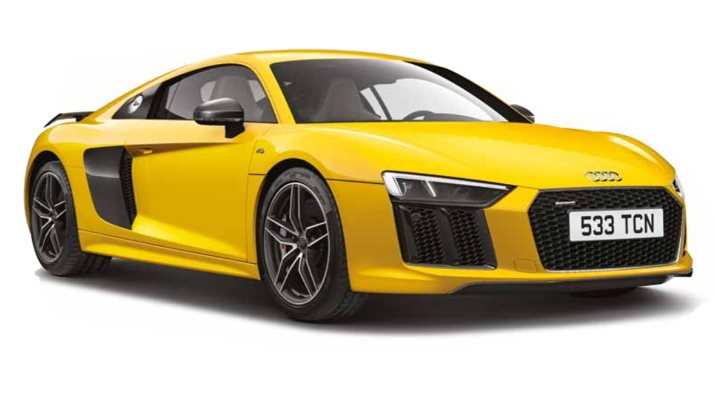 Audi r8 желтая