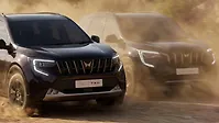 महिंद्रा XUV 7XO ठीक सामने तीन चौथाई