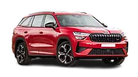 स्कोडा Kodiaq RS ठीक सामने तीन चौथाई