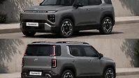 हुंडई sub-compact EV SUV लेफ्ट फ्रंट थ्री क्वार्टर