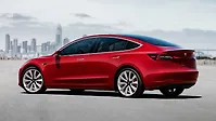 Tesla Model 3 Left Rear Three Quarter Tesla Model 3 Left Rear Three Quarter