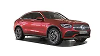 मर्सिडीज़ बेंज़ GLC कूपे ठीक सामने तीन चौथाई