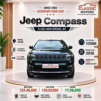 Second Hand Jeep Compass Model S (O) AWD Diesel 2.0L Turbo Automatic (TC) in Mumbai Second Hand Jeep Compass Model S (O) AWD Diesel 2.0L Turbo Automatic (TC) in Mumbai