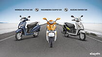 Mahindra Gusto 125 vs Honda Activa 125 vs Suzuki Swish 125 Spec comparison