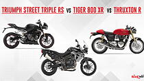 Triumph Street Triple RS vs Tiger 800 XR vs Thruxton R – Sibling rivalry