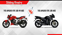 TVS Apache RTR 160 4V ABS vs TVS Apache RTR 180 ABS – Sibling Rivalry