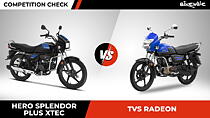 Hero Splendor Plus XTEC vs TVS Radeon: Competition Check