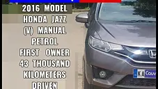 Second Hand Honda Jazz V Petrol in Bangalore
