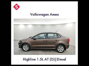 Second Hand Volkswagen Ameo Highline Plus 1.5L AT (D)16 Alloy in Coimbatore